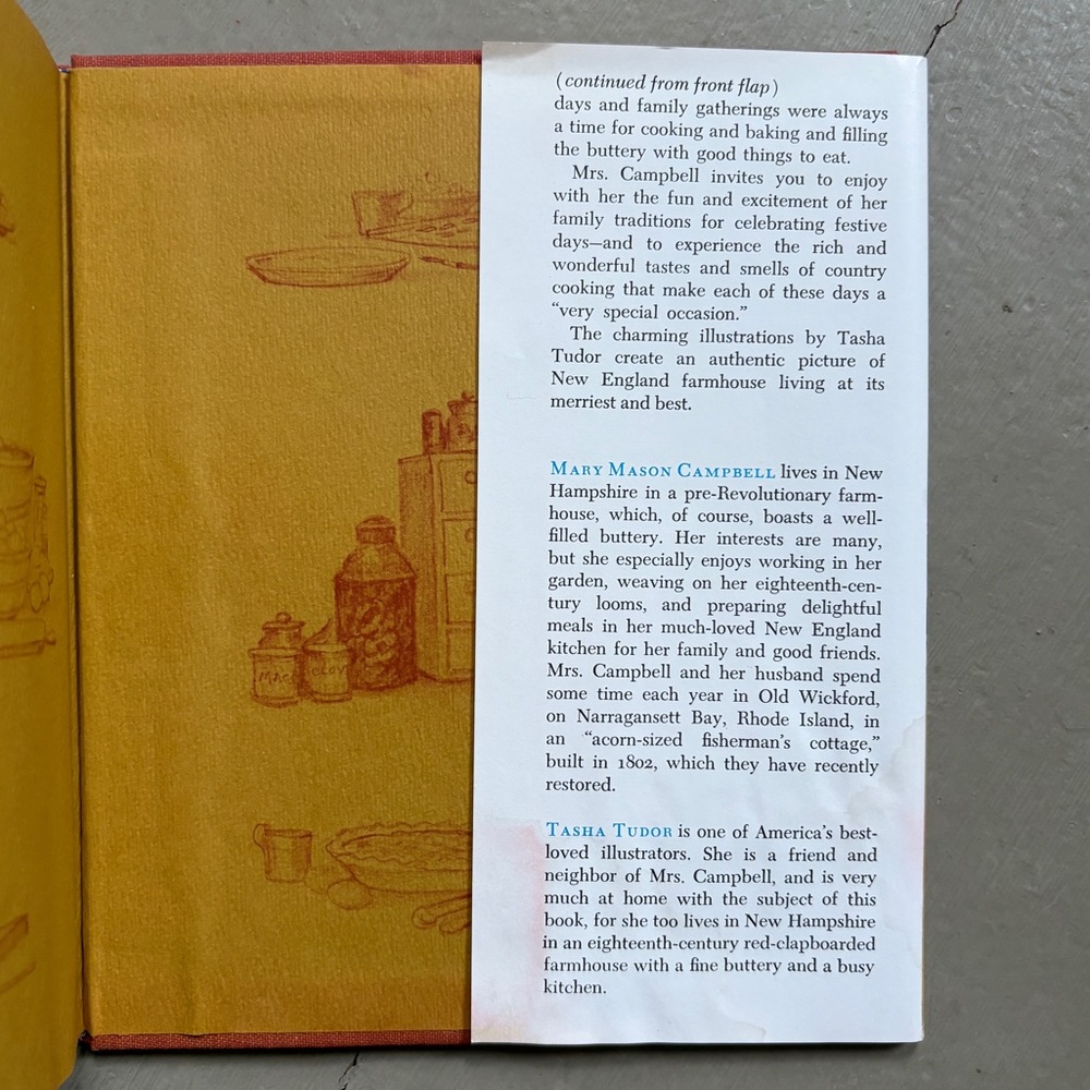 1968 The New England Butt'ry Shelf Cookbook Tasha Tudor Old Fashioned Recipes - Picture 14 of 16